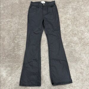 Vibrant Black Boot Cut Jeans